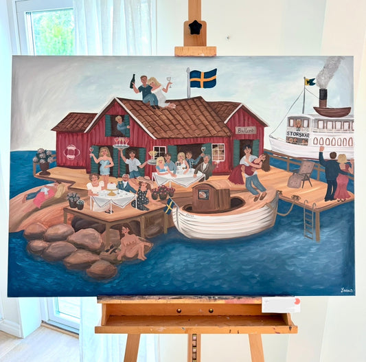 FineArt Print "Ljuva sommar på Bullerö" 70x100cm