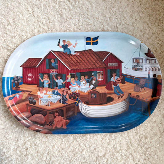 Serveringsbricka "Ljuva sommar på Bullerö"
