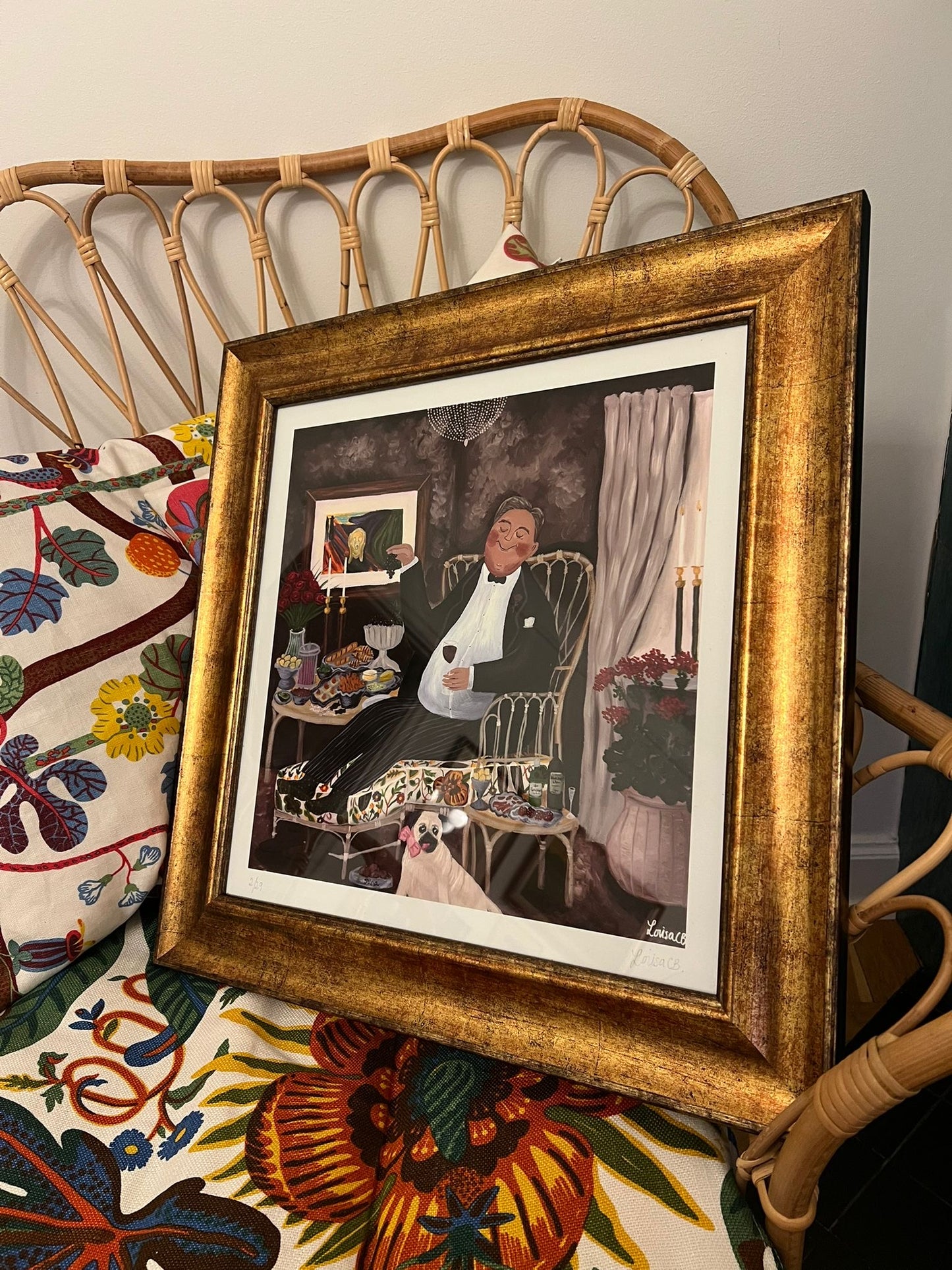 FineArt Print "Karl-Johan på hemester" 40x40cm